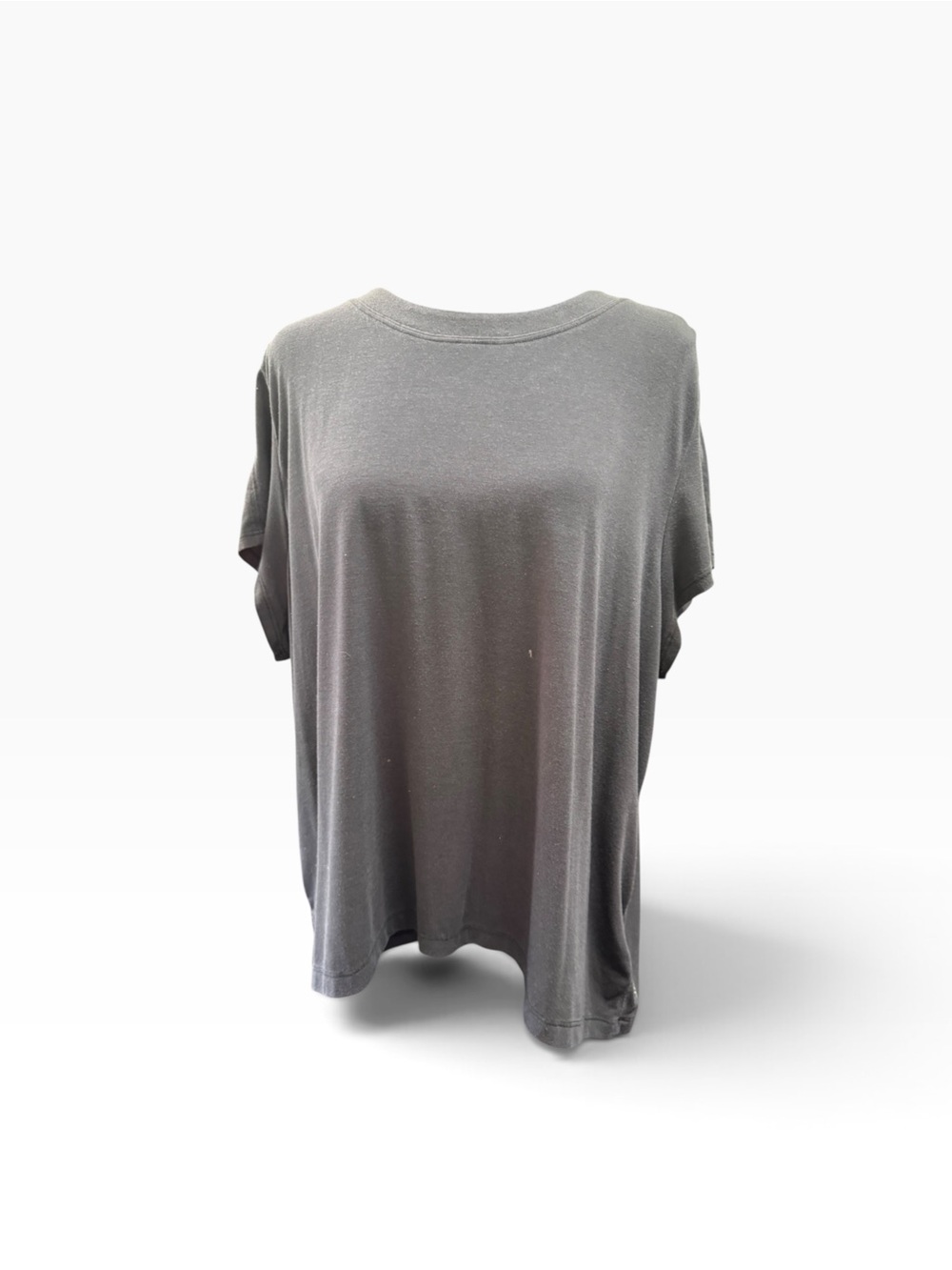 Athleta Women’s Size L Gray Oversized Relaxed Tunic Top Short Sleeve